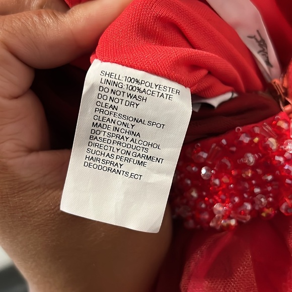 $498 NWT Mac Duggal Ombré Pleated Bust Tulle Dress w/Beaded Belt #20378 (Size 2) - Picture 11 of 12